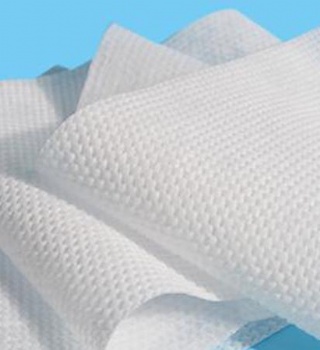 Hydrophilic hot air nonwoven